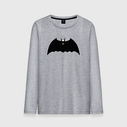Лонгслив хлопковый мужской Dark Batman, цвет: меланж