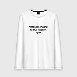 Мужской лонгслив Бизнес - модель моя