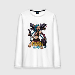Мужской лонгслив Джинкс League of Legends