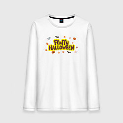 Мужской лонгслив Пушистый хэллоуин