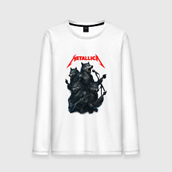 Мужской лонгслив Metallica волки
