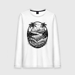 Мужской лонгслив Тропический оазис
