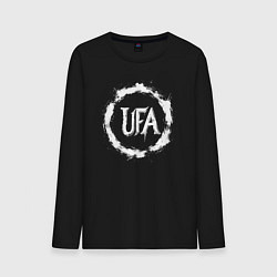 Мужской лонгслив Уфа в круге граффити