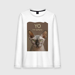 Мужской лонгслив Yo - Im Sphynx