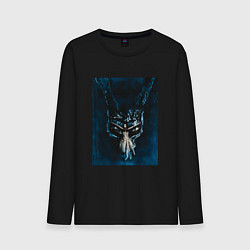Лонгслив хлопковый мужской Donnie Darko, цвет: черный