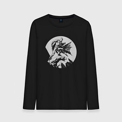 Лонгслив хлопковый мужской Street Batman, цвет: черный