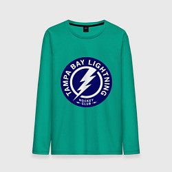 Лонгслив хлопковый мужской HC Tampa Bay Lightning цвета зеленый — фото 1