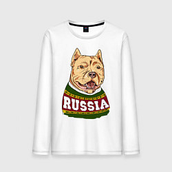 Мужской лонгслив Made in Russia: собака