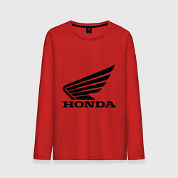 Лонгслив хлопковый мужской Honda Motor, цвет: красный