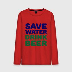 Мужской лонгслив Save water