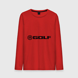 Лонгслив хлопковый мужской Volkswagen Golf, цвет: красный