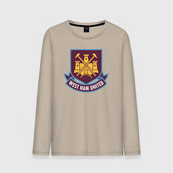 Лонгслив хлопковый мужской West Ham United FC, цвет: миндальный