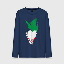 Лонгслив хлопковый мужской Faceless Joker, цвет: тёмно-синий