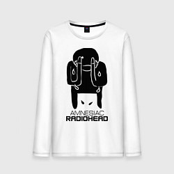 Лонгслив хлопковый мужской Radiohead, цвет: белый