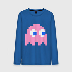 Лонгслив хлопковый мужской Pac-Man: Pinky цвета синий — фото 1