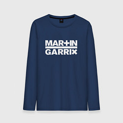 Лонгслив хлопковый мужской Martin Garrix, цвет: тёмно-синий