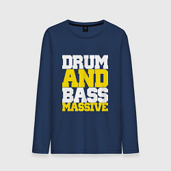 Мужской лонгслив DRUM AND BASS MASSIVE
