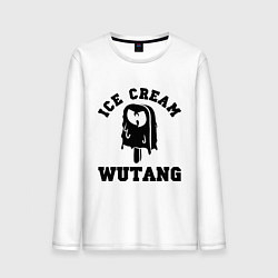 Лонгслив хлопковый мужской Wu-Tang: Ice cream, цвет: белый