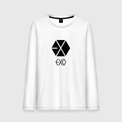 Лонгслив хлопковый мужской EXO, цвет: белый