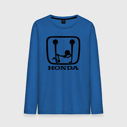 Лонгслив хлопковый мужской Honda Logo Sexy цвета синий — фото 1