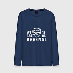 Лонгслив хлопковый мужской We are Arsenal 1886, цвет: тёмно-синий