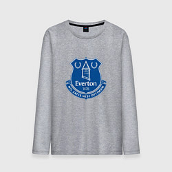Лонгслив хлопковый мужской Эвертон logo - nil satis nisi optimum, цвет: меланж