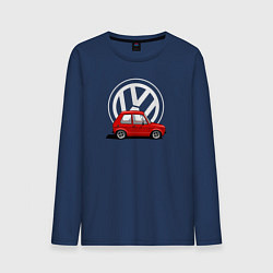 Лонгслив хлопковый мужской Golf mk I, цвет: тёмно-синий