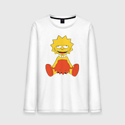 Мужской лонгслив Lisa Simpson happy