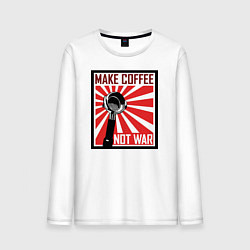 Мужской лонгслив Make coffee not war