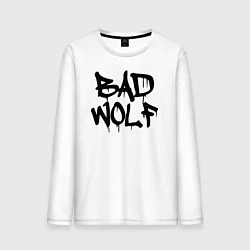 Лонгслив хлопковый мужской Bad Wolf, цвет: белый