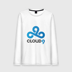 Лонгслив хлопковый мужской Cloud9, цвет: белый