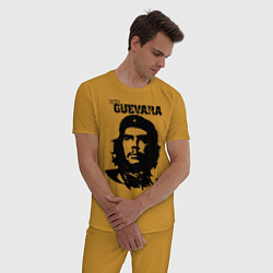 Пижама хлопковая мужская Che Guevara, цвет: горчичный — фото 2