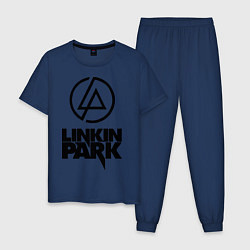 Пижама хлопковая мужская Linkin Park, цвет: тёмно-синий