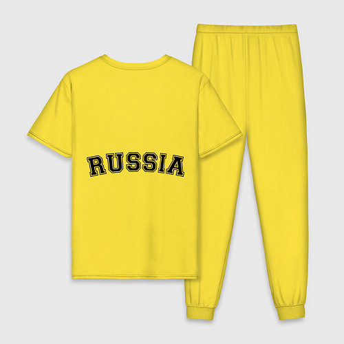 Мужская пижама Russia Boxing Team / Желтый – фото 2