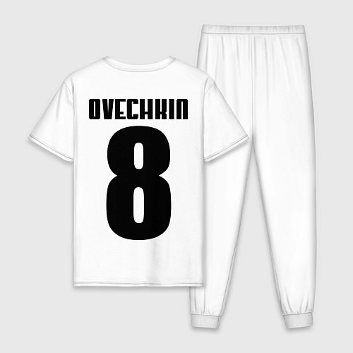 Мужская пижама Washington Capitals: Ovechkin / Белый – фото 2