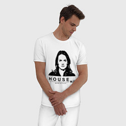 Пижама хлопковая мужская House MD: Addiction, цвет: белый — фото 2