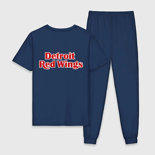 Мужская пижама Detroit Red Wings / Тёмно-синий – фото 2