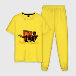 Пижама хлопковая мужская Pulp Fiction, цвет: желтый