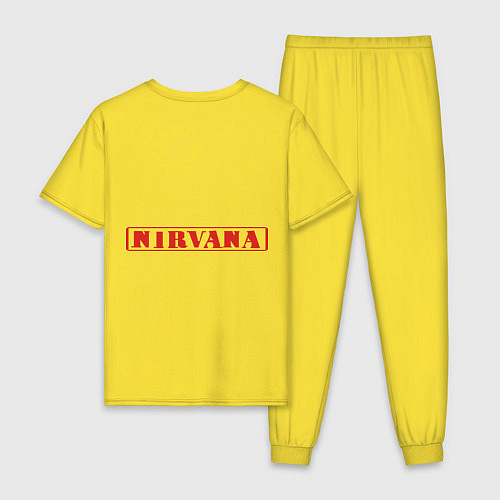 Мужская пижама Nirvana: Kurt Cobain / Желтый – фото 2