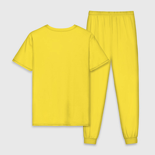 Мужская пижама Долбит нормально / Желтый – фото 2
