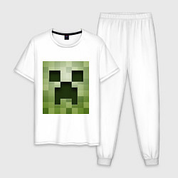 Мужская пижама Мinecraft creeper