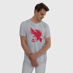 Пижама хлопковая мужская Warlock Eagle, цвет: меланж — фото 2