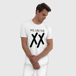 Пижама хлопковая мужская We are the XX, цвет: белый — фото 2