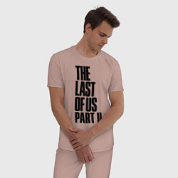 Пижама хлопковая мужская The Last of Us: Part II, цвет: пыльно-розовый — фото 2