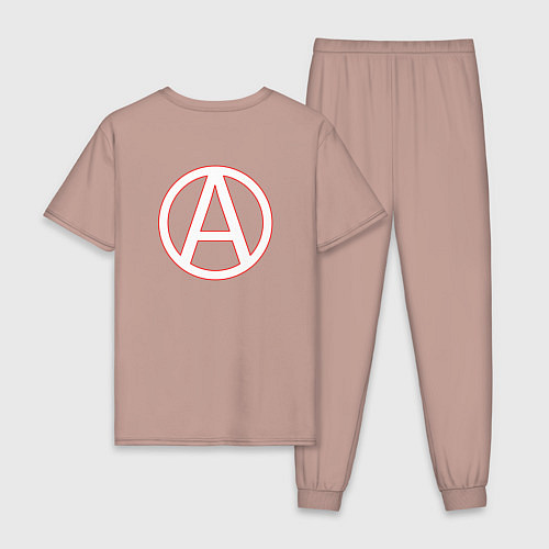 Мужская пижама Махно Нестор Иванович / Пыльно-розовый – фото 2