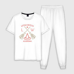 Пижама хлопковая мужская Little Witch Academia, цвет: белый