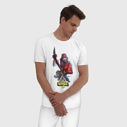 Пижама хлопковая мужская Fortnite Battle Royale, цвет: белый — фото 2