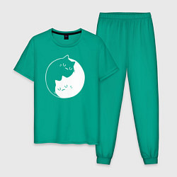 Мужская пижама Котики Инь Янь