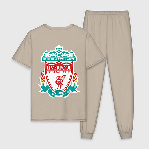 Мужская пижама Liverpool FC / Миндальный – фото 2