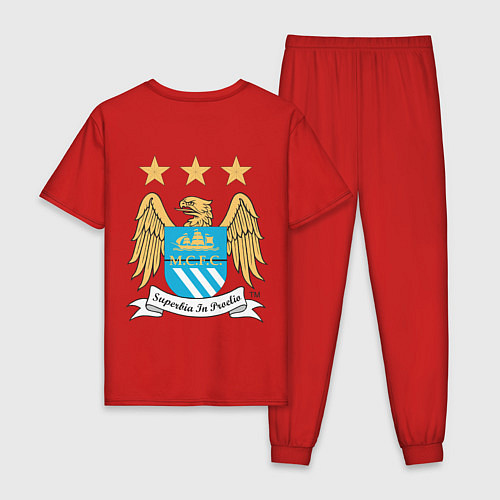 Мужская пижама Manchester City FC / Красный – фото 2
